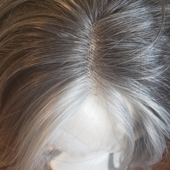 Beautiful Wig With Brown, Light And Dark Grey - Picture 11 of 15